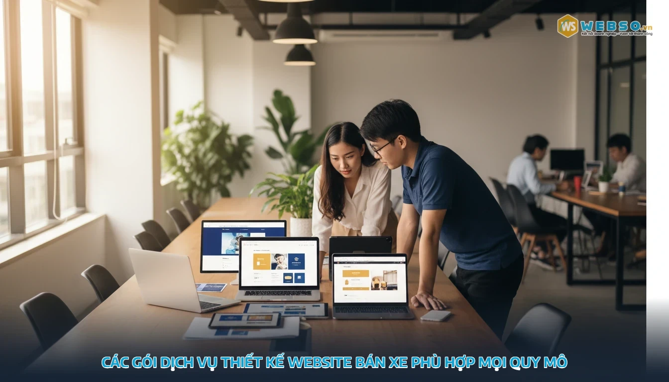 thiết kế website ô tô - Các gói dịch vụ thiết kế website bán xe phù hợp mọi quy mô