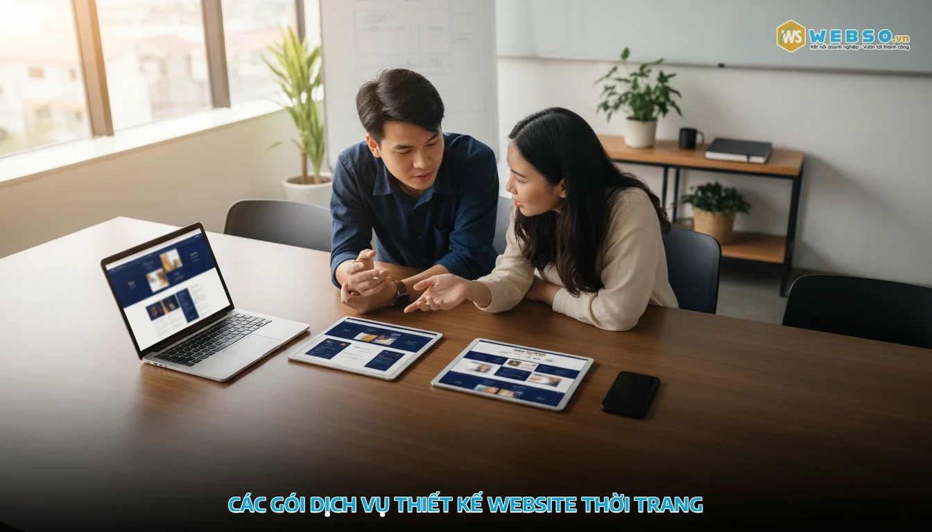 thiết kế website thời trang - Các gói dịch vụ thiết kế website thời trang