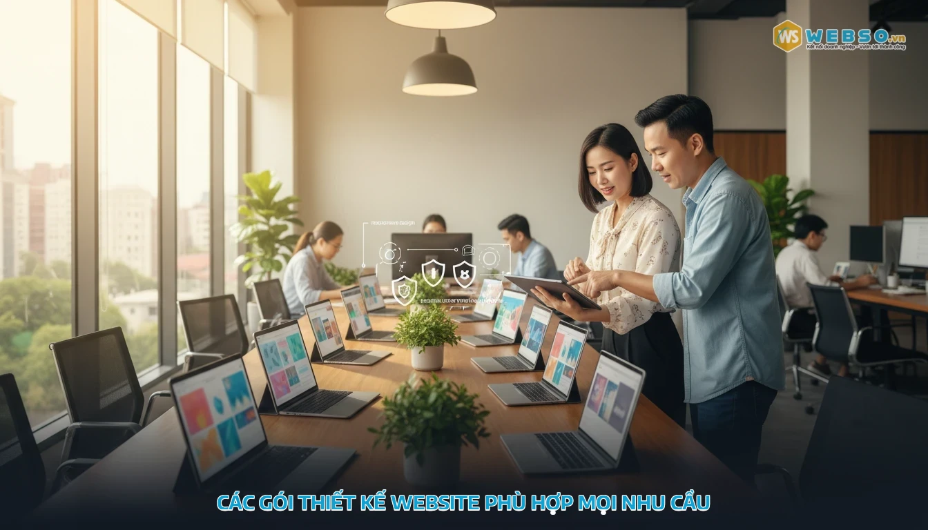 Ba gói thiết kế website cơ bản, chuyên nghiệp và thương mại điện tử