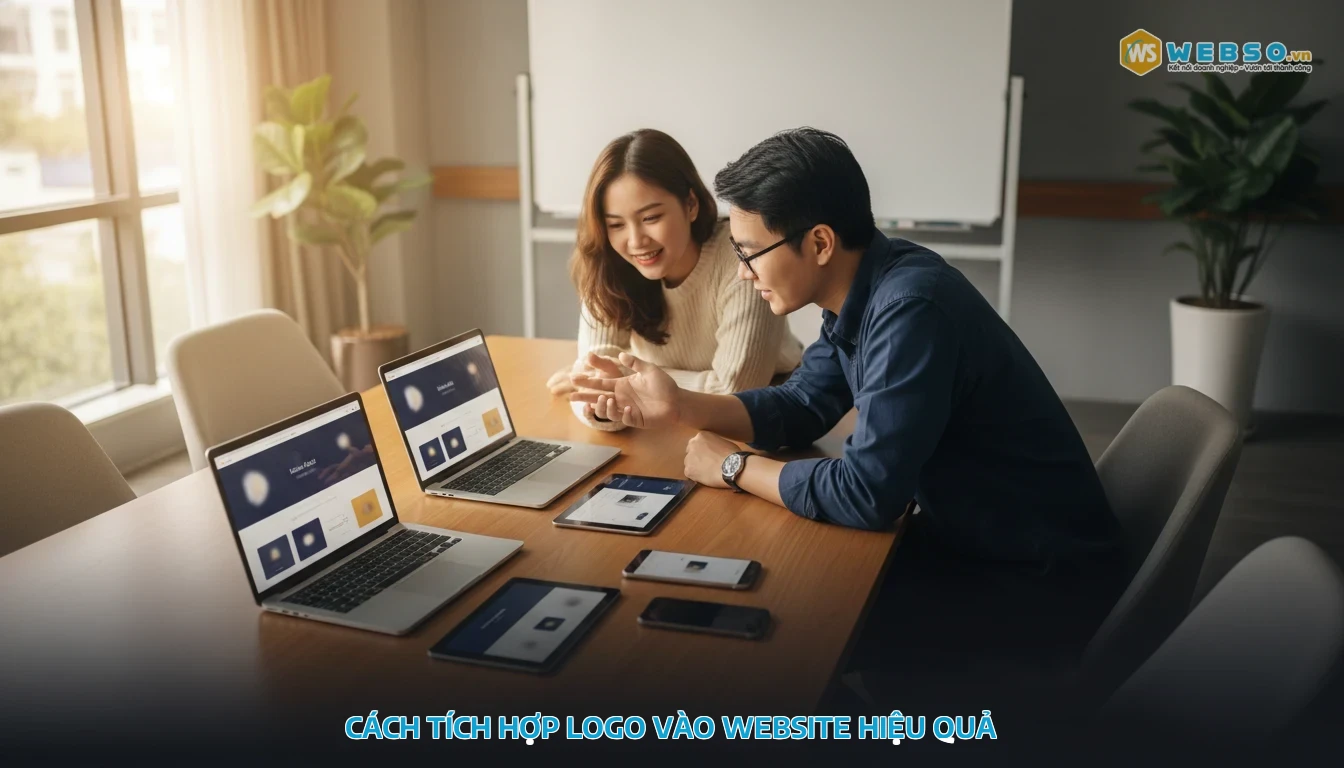 thiết kế logo cho website - Cách tích hợp logo vào website hiệu quả