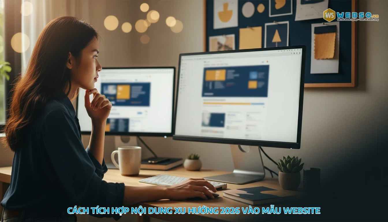 mẫu website du học - Cách tích hợp nội dung xu hướng 2026 vào mẫu website