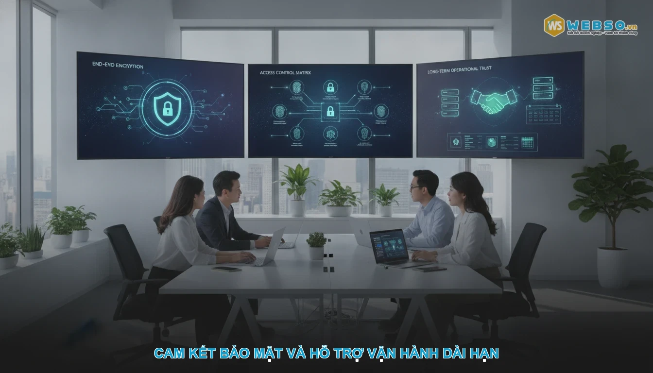 Thiết kế website viện khoa học - Cam kết bảo mật và hỗ trợ vận hành dài hạn