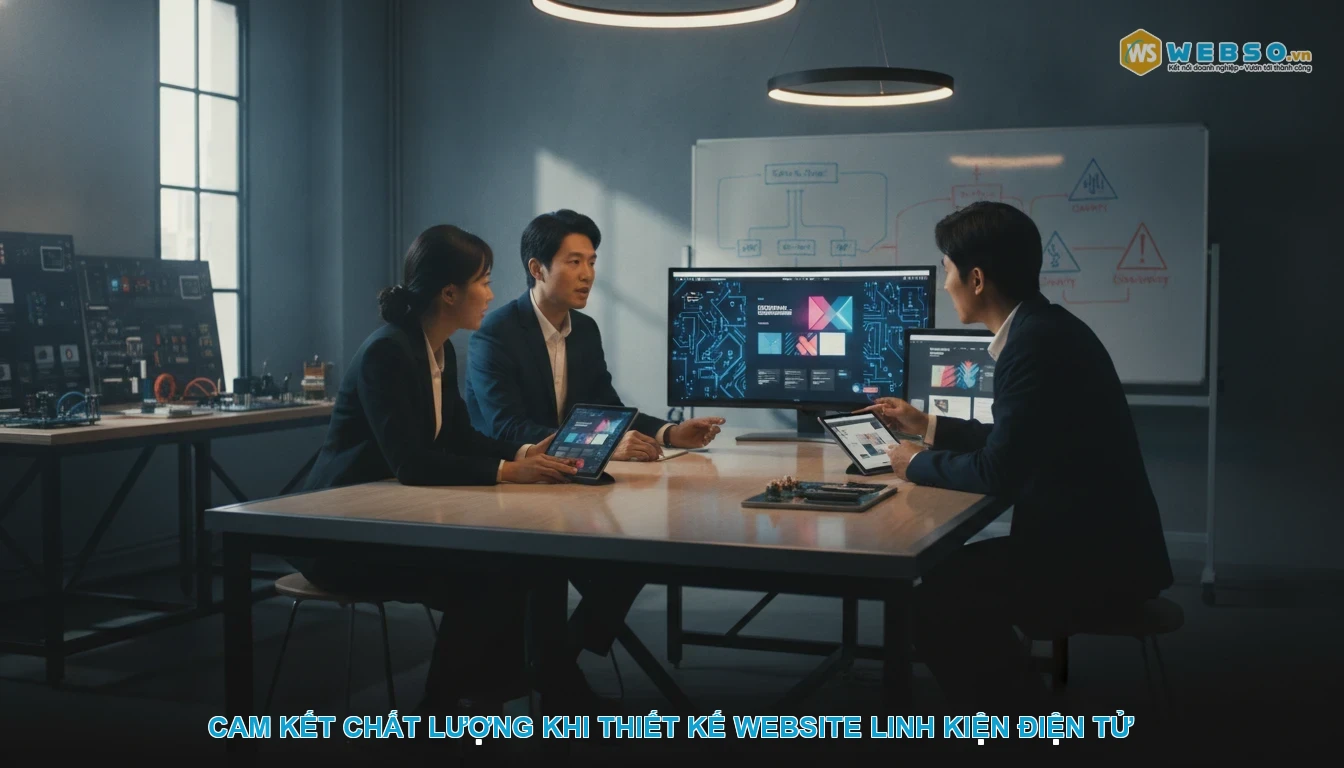 Thiết kế website linh kiện điện tử - Cam kết chất lượng khi thiết kế website linh kiện điện tử