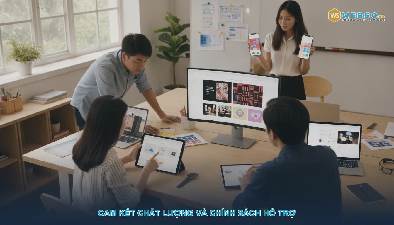 Thiết kế website trung tâm gia sư - Cam kết chất lượng và chính sách hỗ trợ