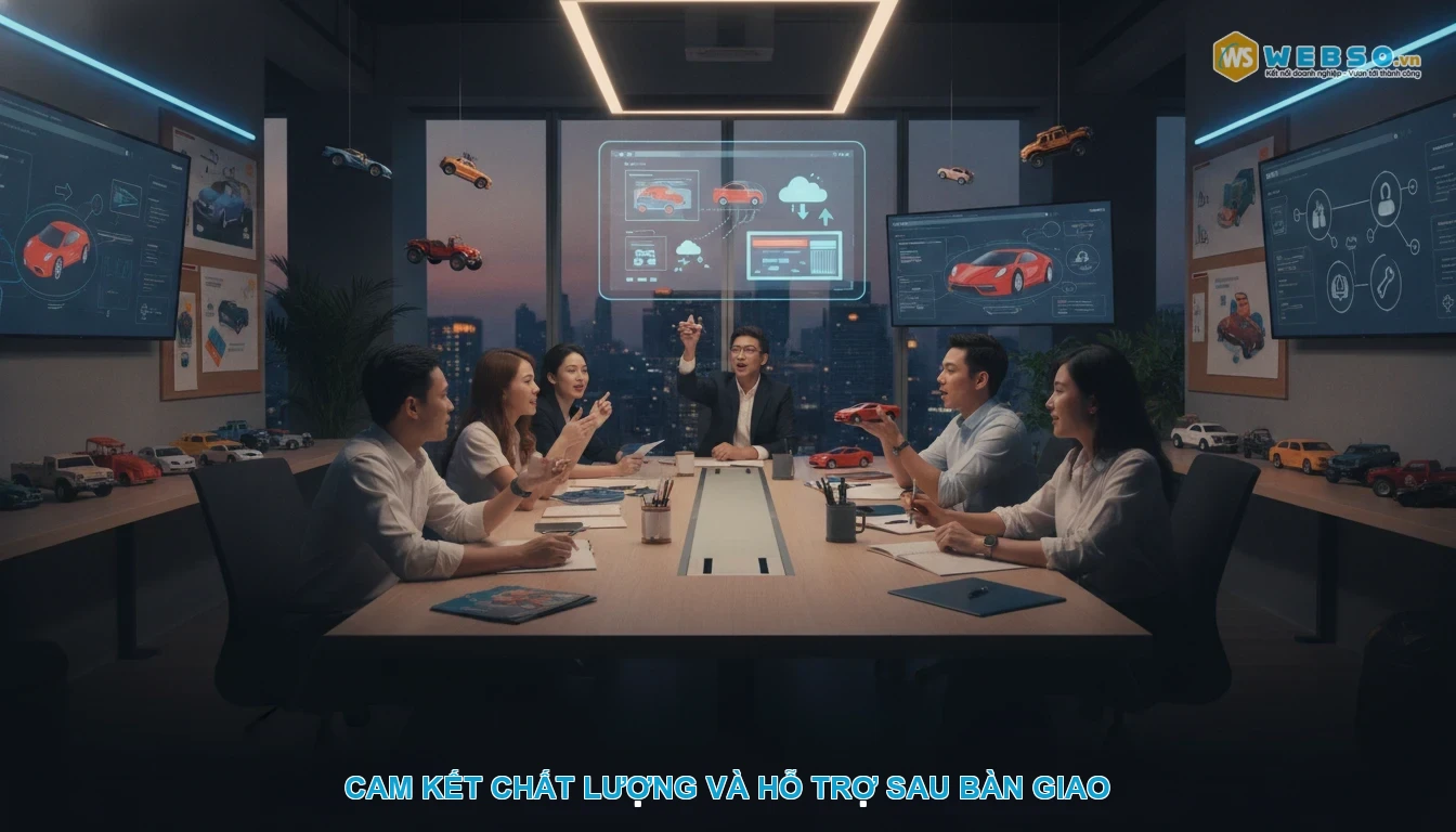 Thiết kế website đồ chơi xe hơi - Cam kết chất lượng và hỗ trợ sau bàn giao