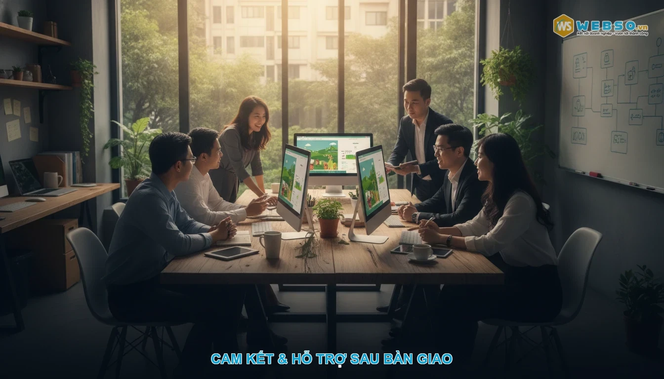Thiết kế website nông sản - Cam Kết & Hỗ Trợ Sau Bàn Giao