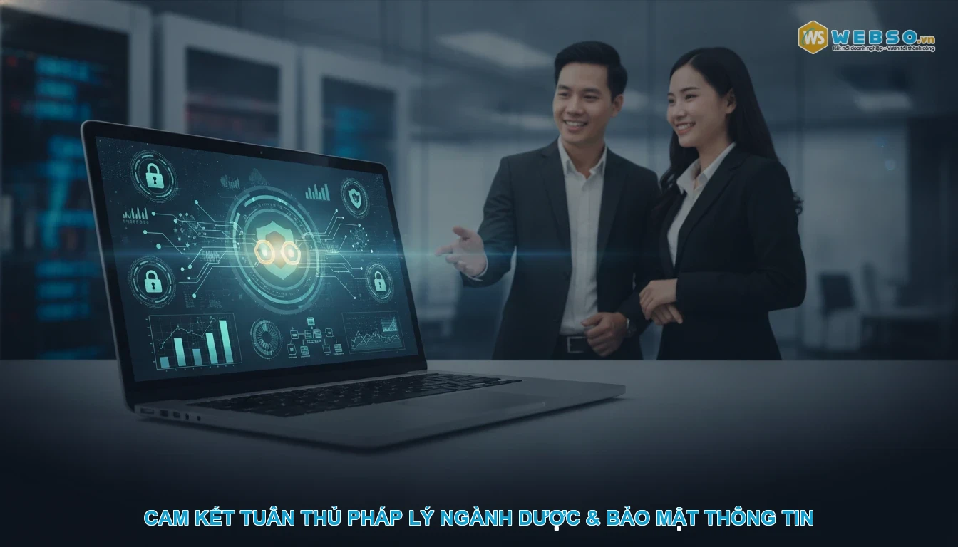 Thiết kế website nhà thuốc - Cam Kết Tuân Thủ Pháp Lý Ngành Dược & Bảo Mật Thông Tin