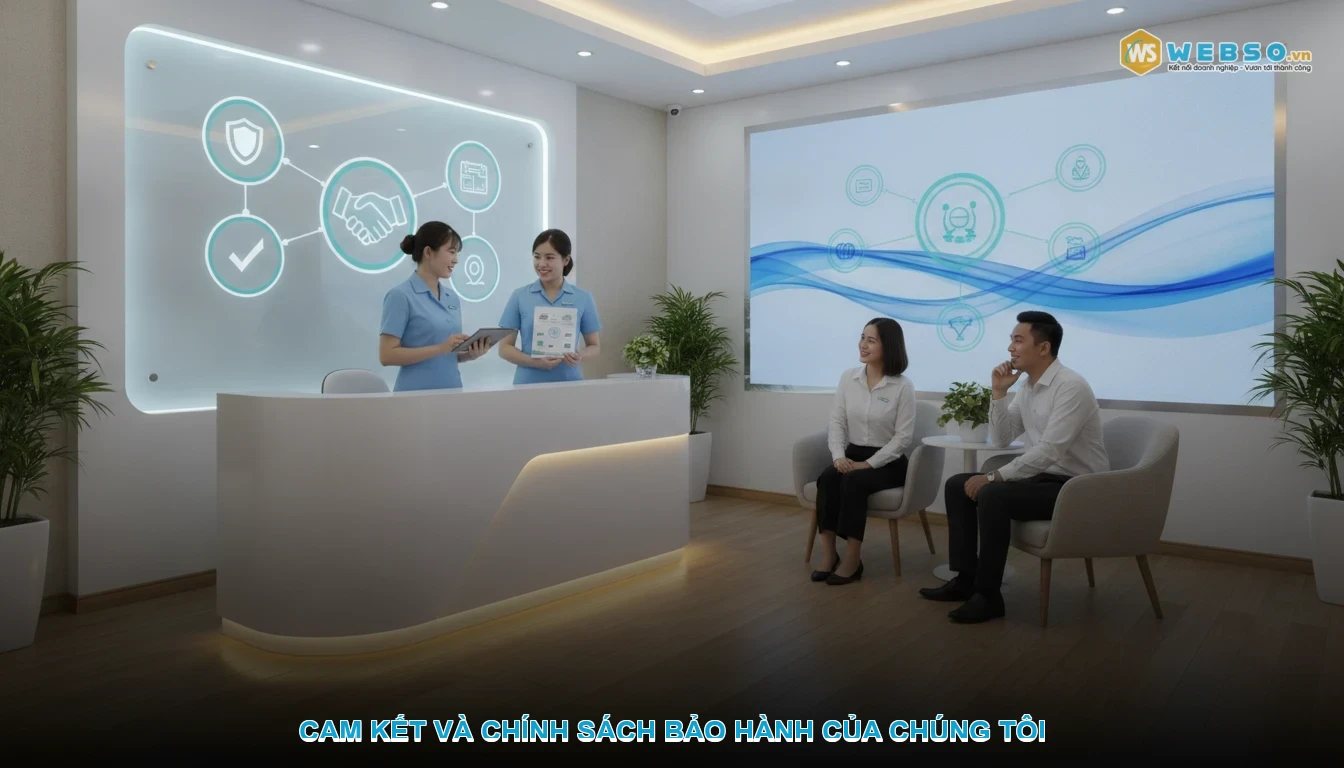 Thiết kế website thiết bị vệ sinh - Cam kết và chính sách bảo hành của chúng tôi