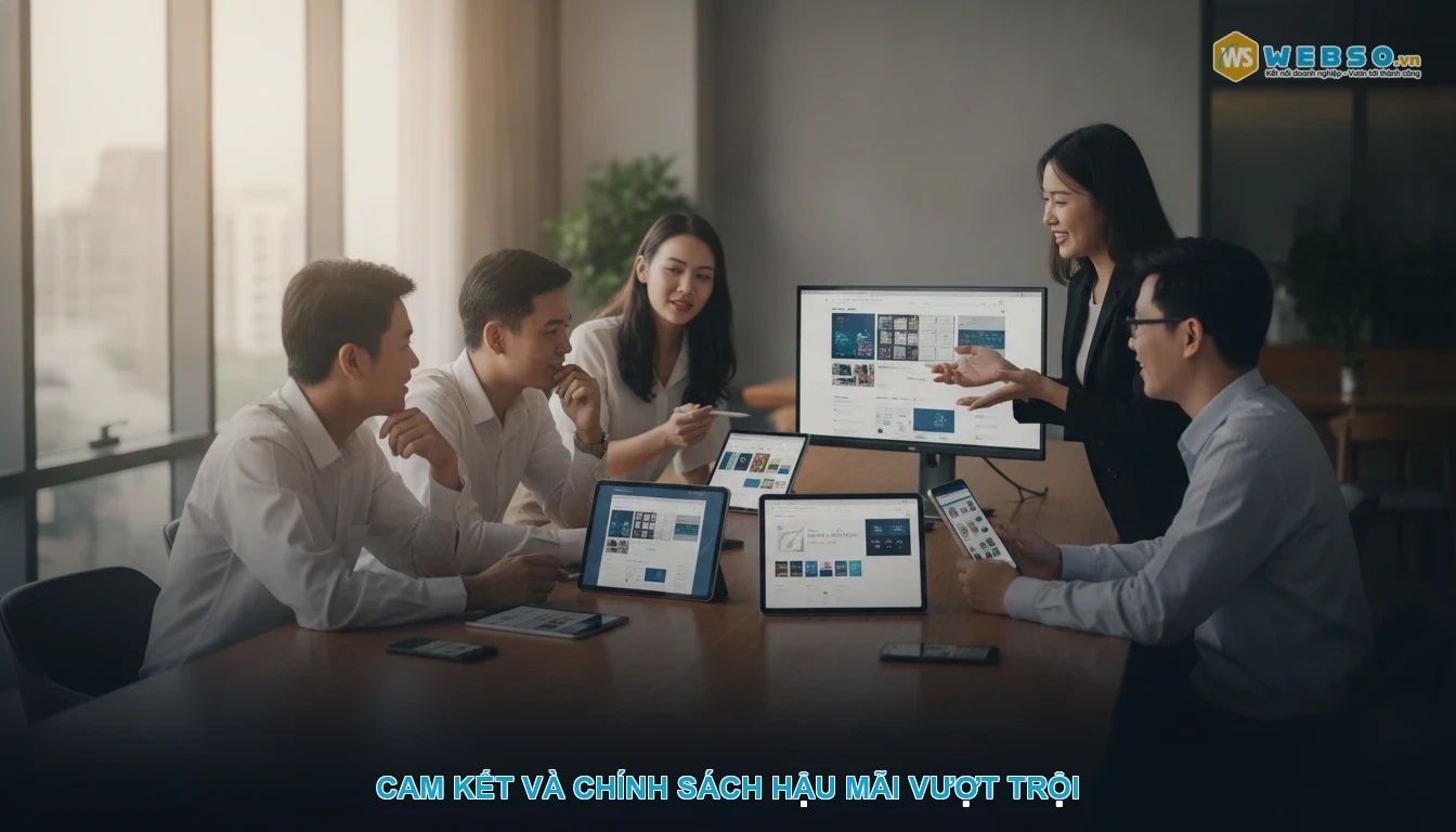 Thiết kế website bán chăn ga gối nệm - Cam kết và chính sách hậu mãi vượt trội