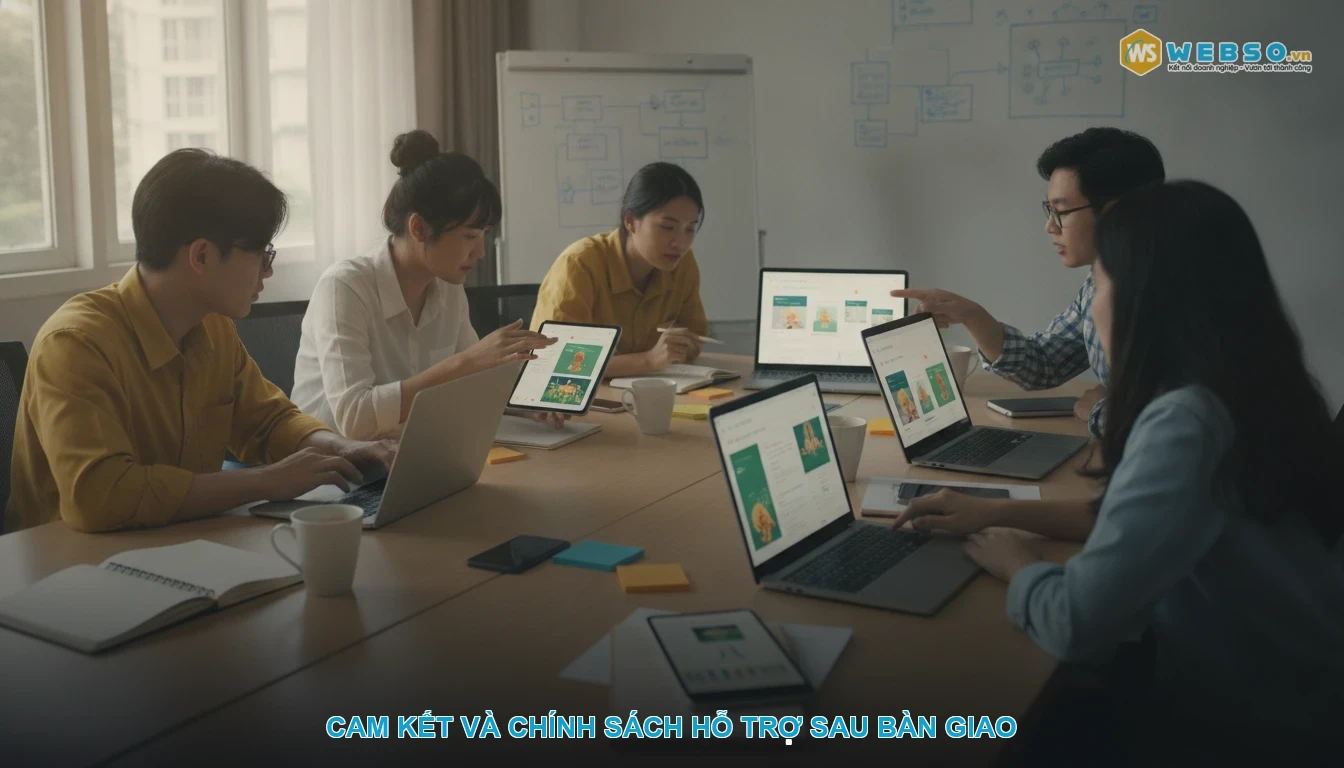 Thiết kế website bán nhân sâm - Cam kết và chính sách hỗ trợ sau bàn giao