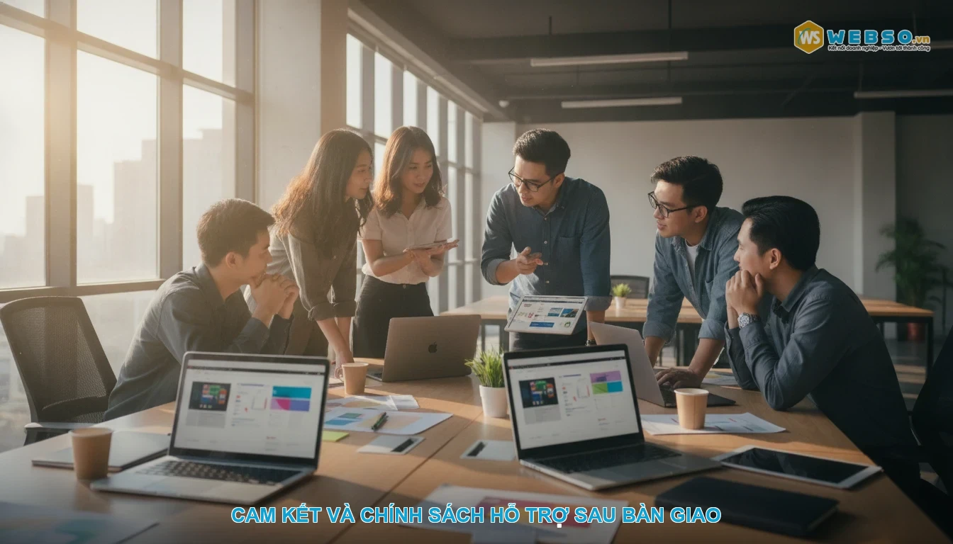 Thiết kế website nhôm kính - Cam kết và chính sách hỗ trợ sau bàn giao