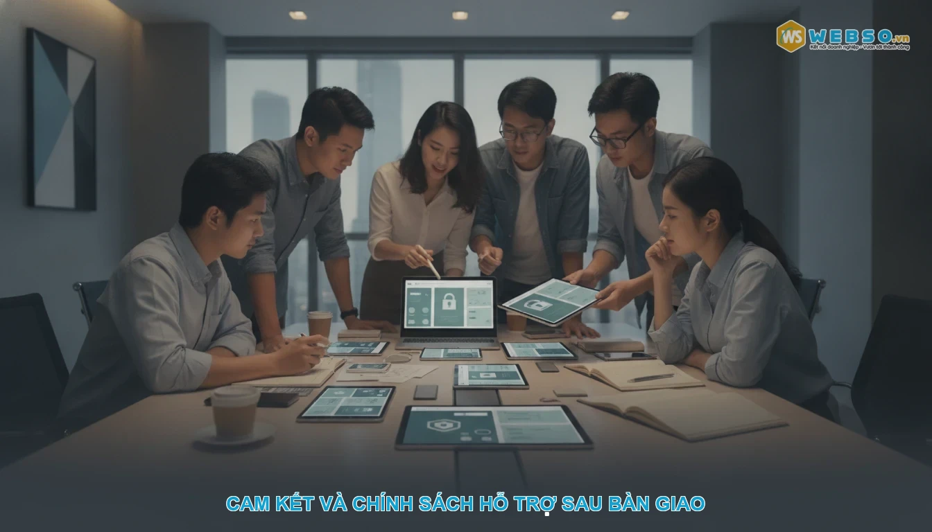 Thiết kế website dịch vụ bảo vệ - Cam kết và chính sách hỗ trợ sau bàn giao