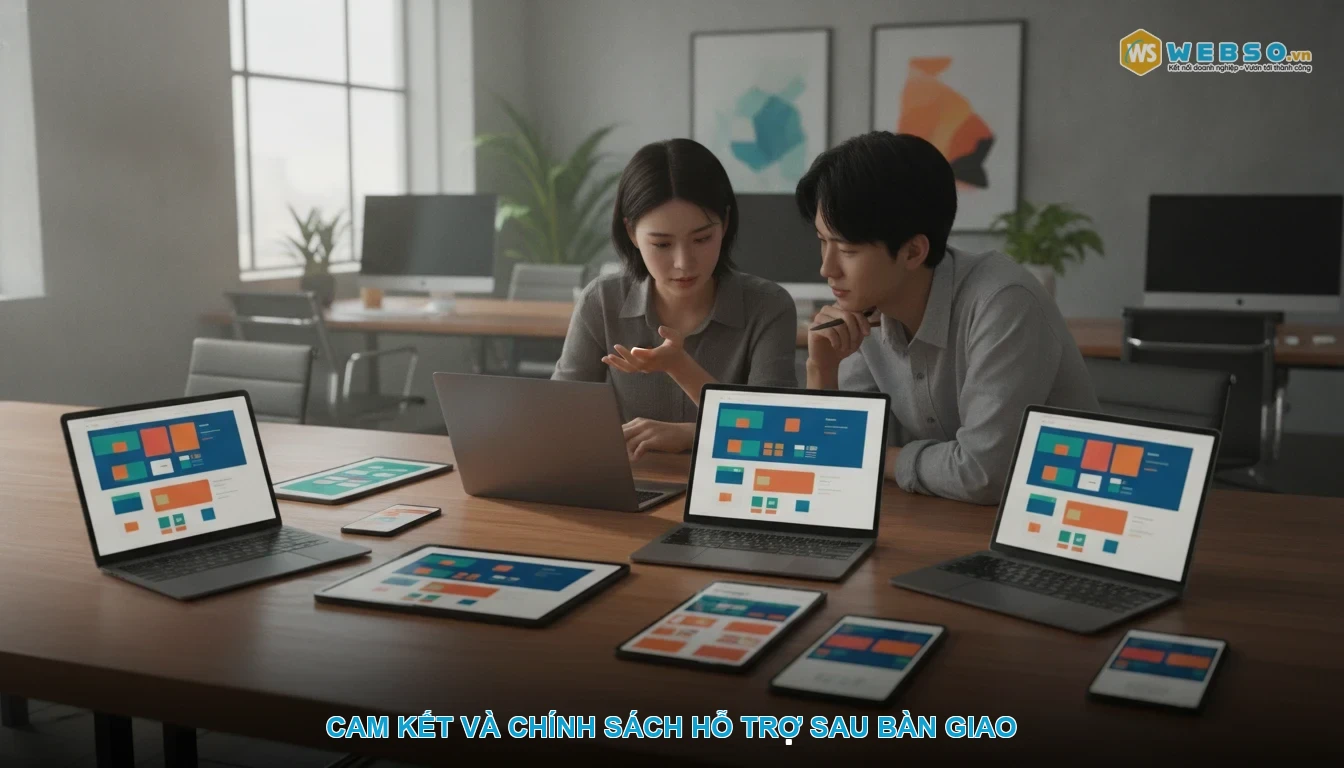 Thiết kế website phòng thu âm - Cam Kết Và Chính Sách Hỗ Trợ Sau Bàn Giao