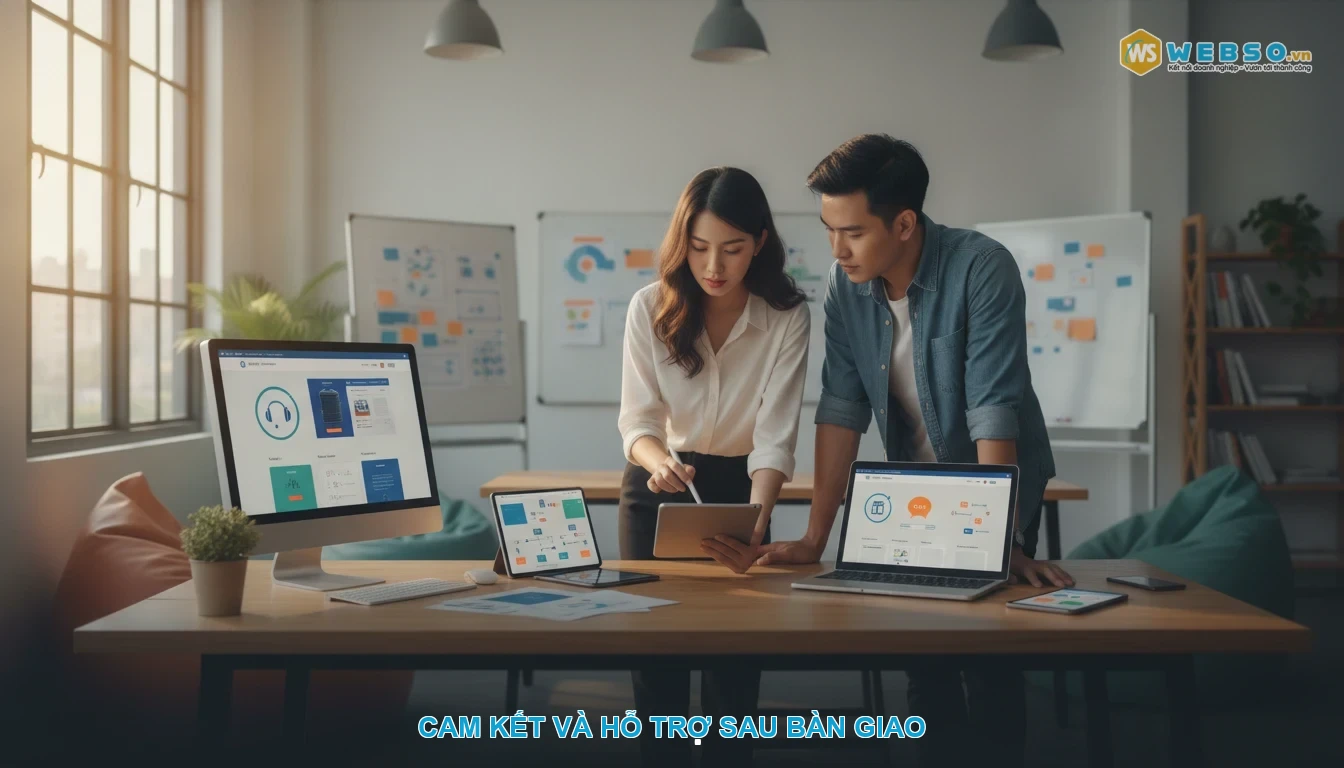 Thiết kế website bán bồn nước - Cam kết và hỗ trợ sau bàn giao