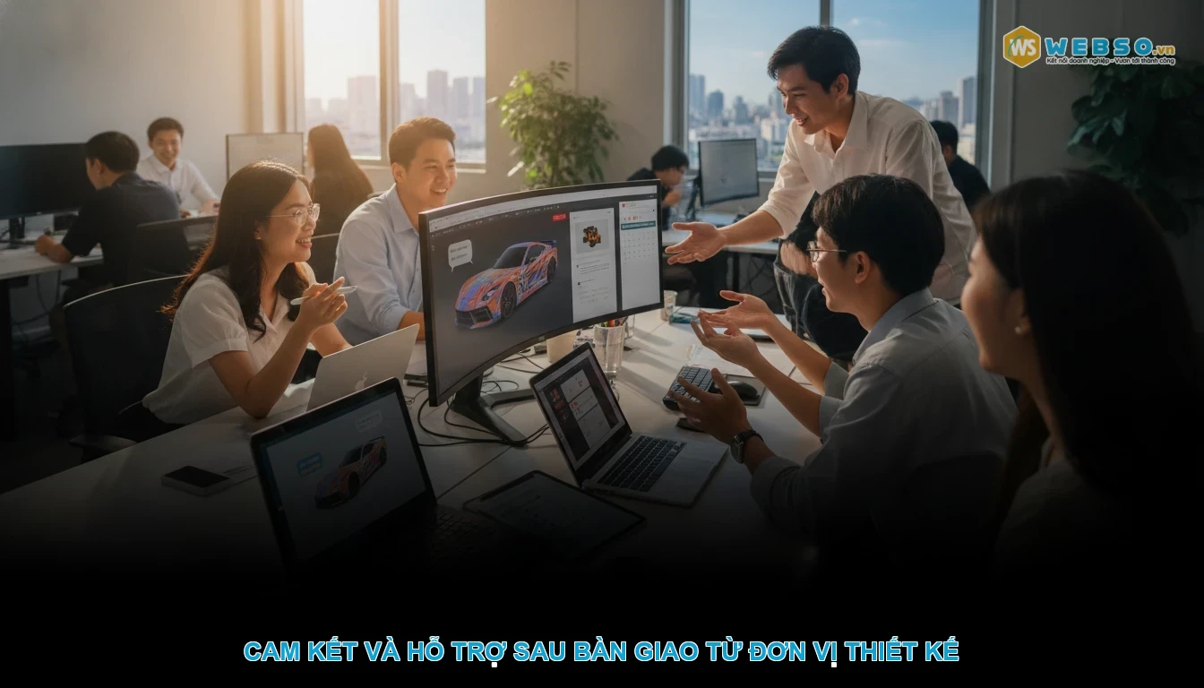 Thiết kế website dán tem decal xe - Cam kết và hỗ trợ sau bàn giao từ đơn vị thiết kế