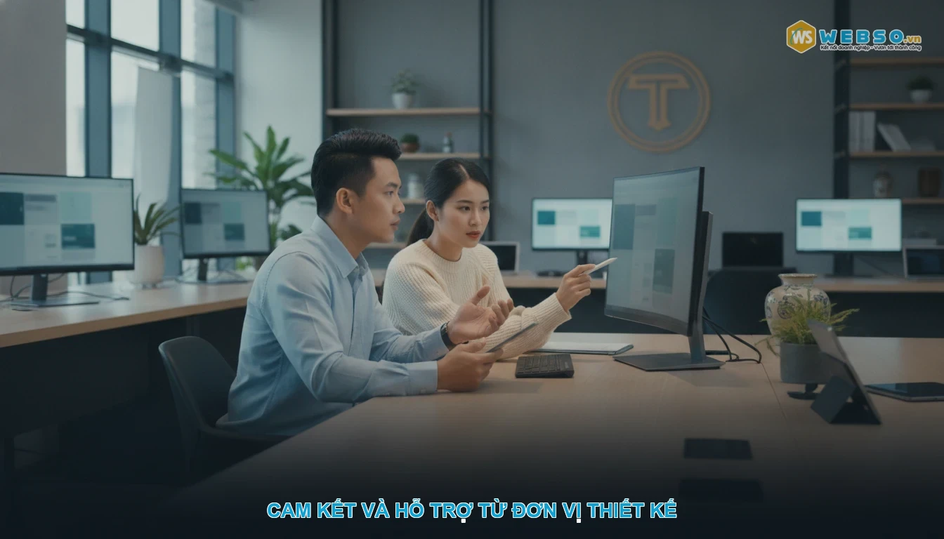 Thiết kế website bán cân - Cam kết và hỗ trợ từ đơn vị thiết kế
