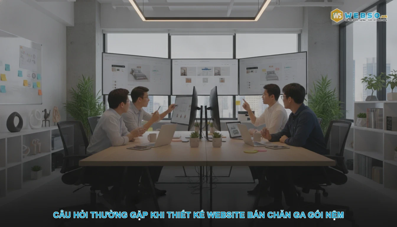 Thiết kế website bán chăn ga gối nệm - Câu hỏi thường gặp khi thiết kế website bán chăn ga gối nệm