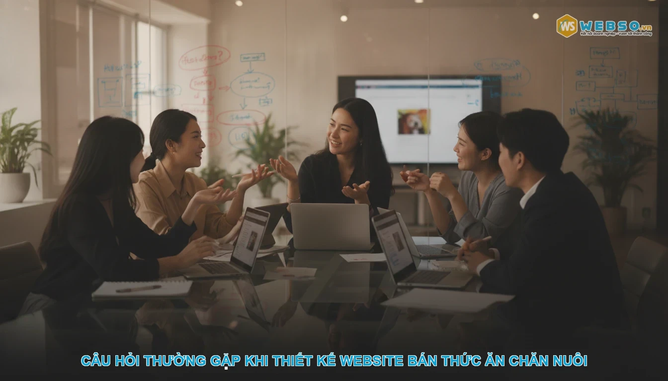 Thiết kế website bán thức ăn chăn nuôi - Câu hỏi thường gặp khi thiết kế website bán thức ăn chăn nuôi