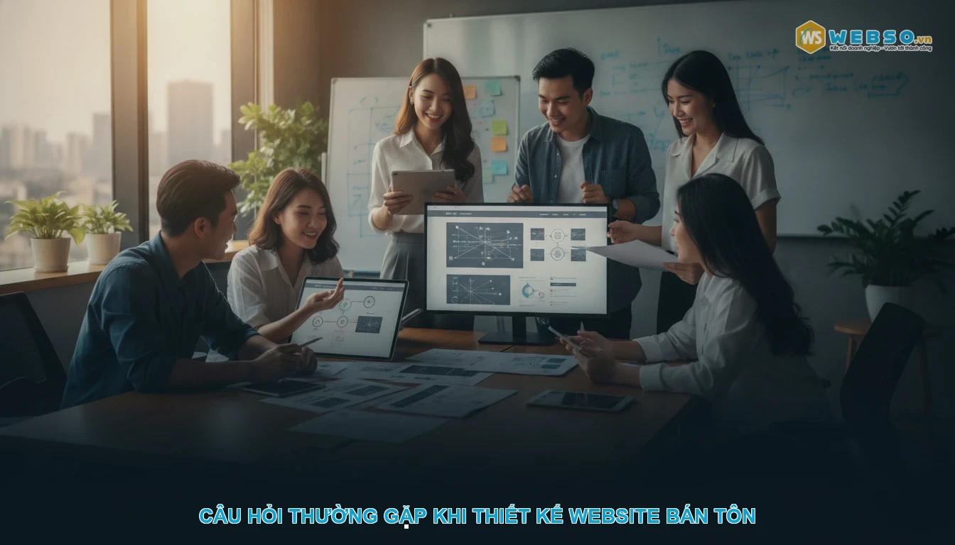 Thiết kế website bán tôn - Câu hỏi thường gặp khi thiết kế website bán tôn