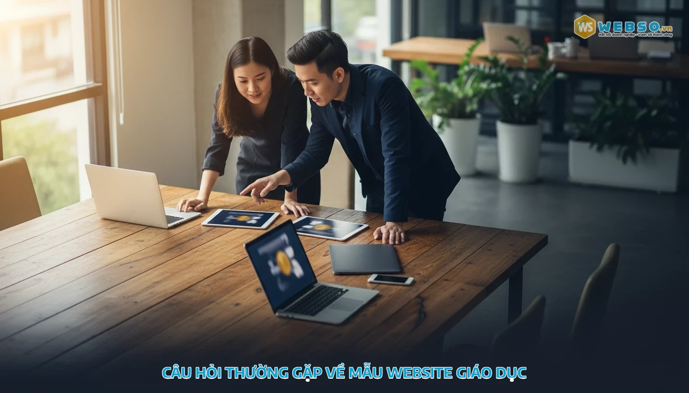 mẫu website giáo dục - Câu hỏi thường gặp về mẫu website giáo dục