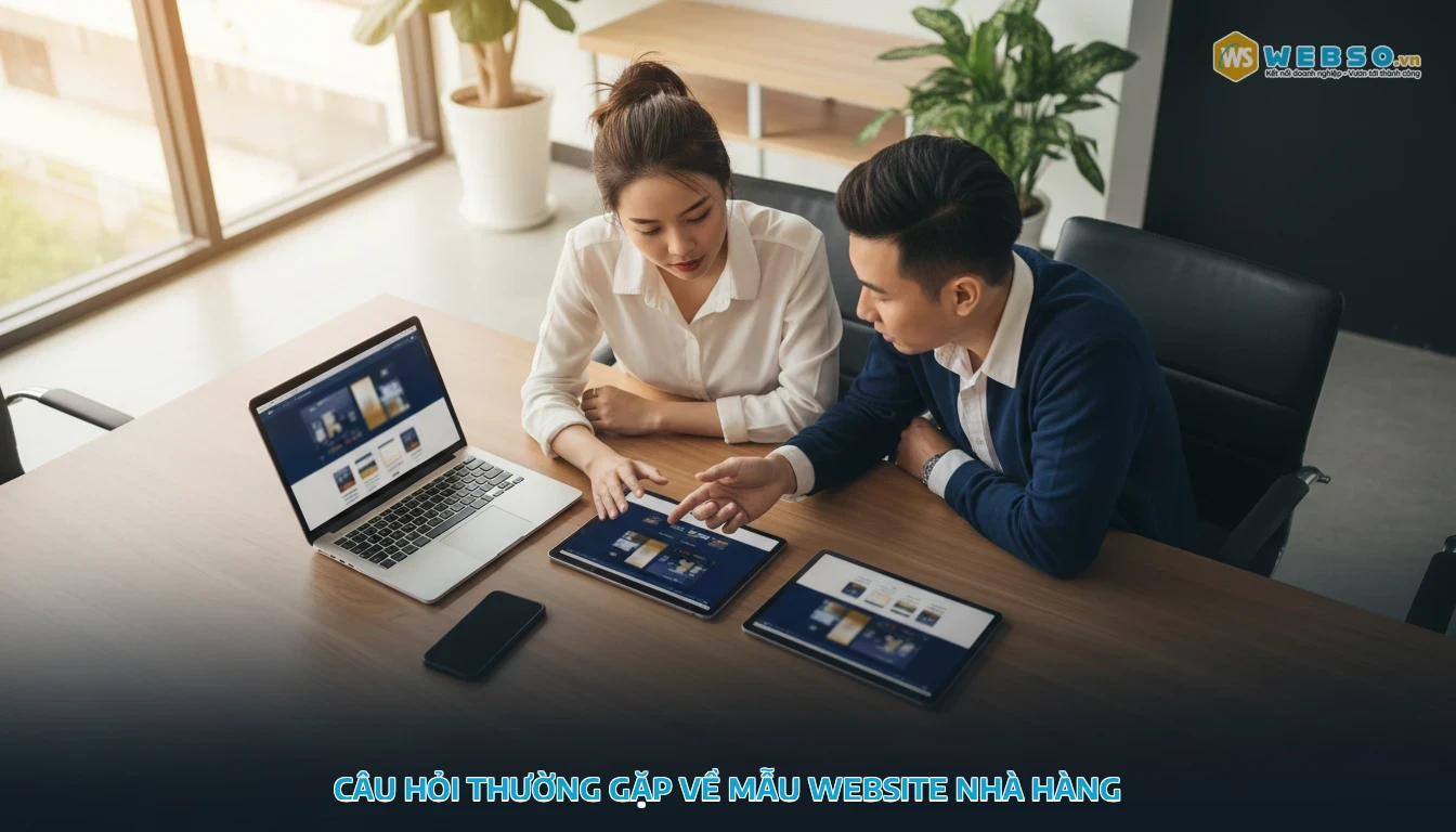 mẫu website nhà hàng - Câu hỏi thường gặp về mẫu website nhà hàng