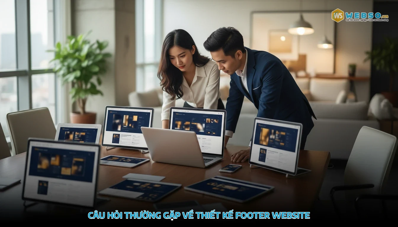 thiết kế footer website - Câu Hỏi Thường Gặp Về Thiết Kế Footer Website