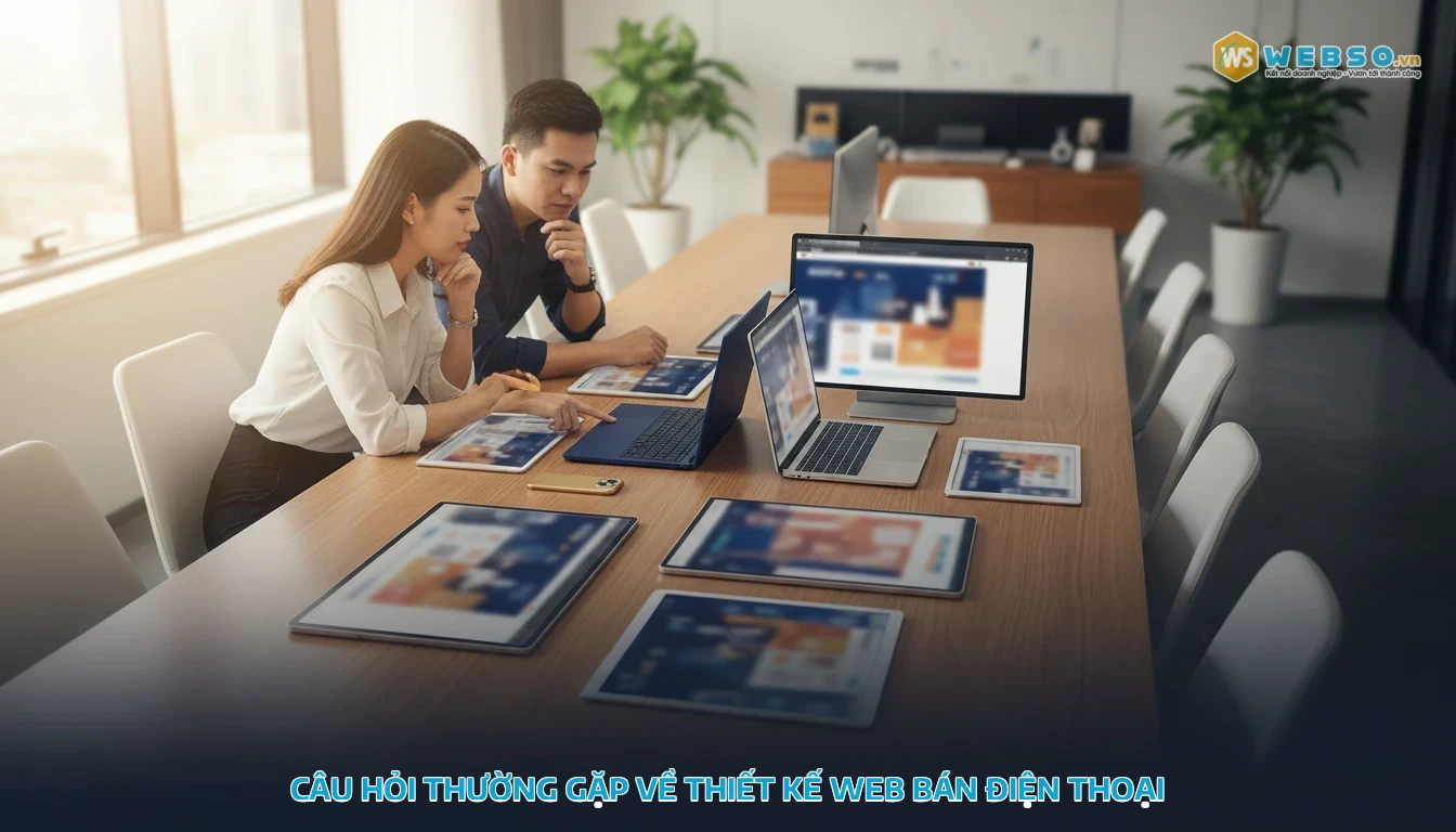 thiết kế web bán điện thoại - Câu hỏi thường gặp về thiết kế web bán điện thoại