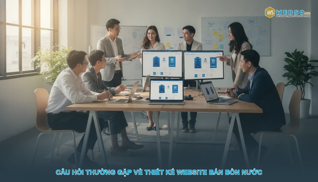 Thiết kế website bán bồn nước - Câu hỏi thường gặp về thiết kế website bán bồn nước