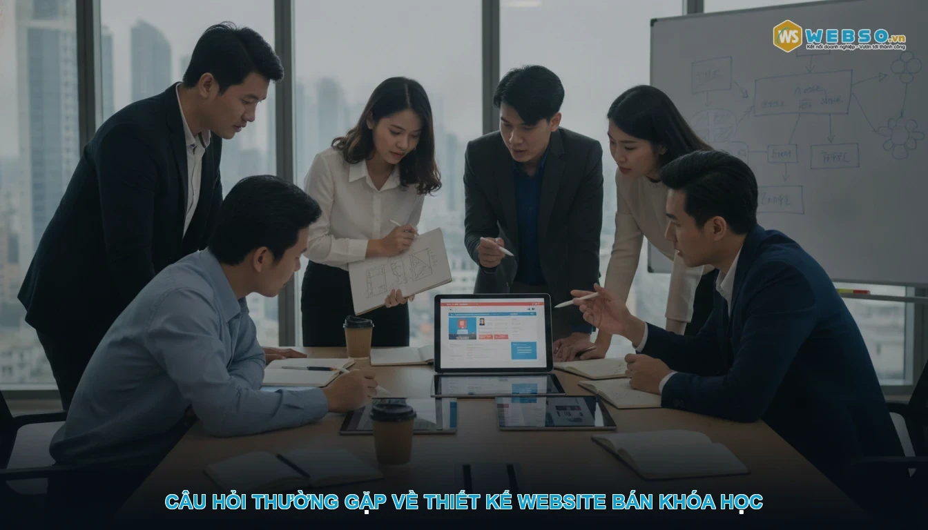 Thiết kế website bán khóa điện tử - Câu hỏi thường gặp về thiết kế website bán khóa học