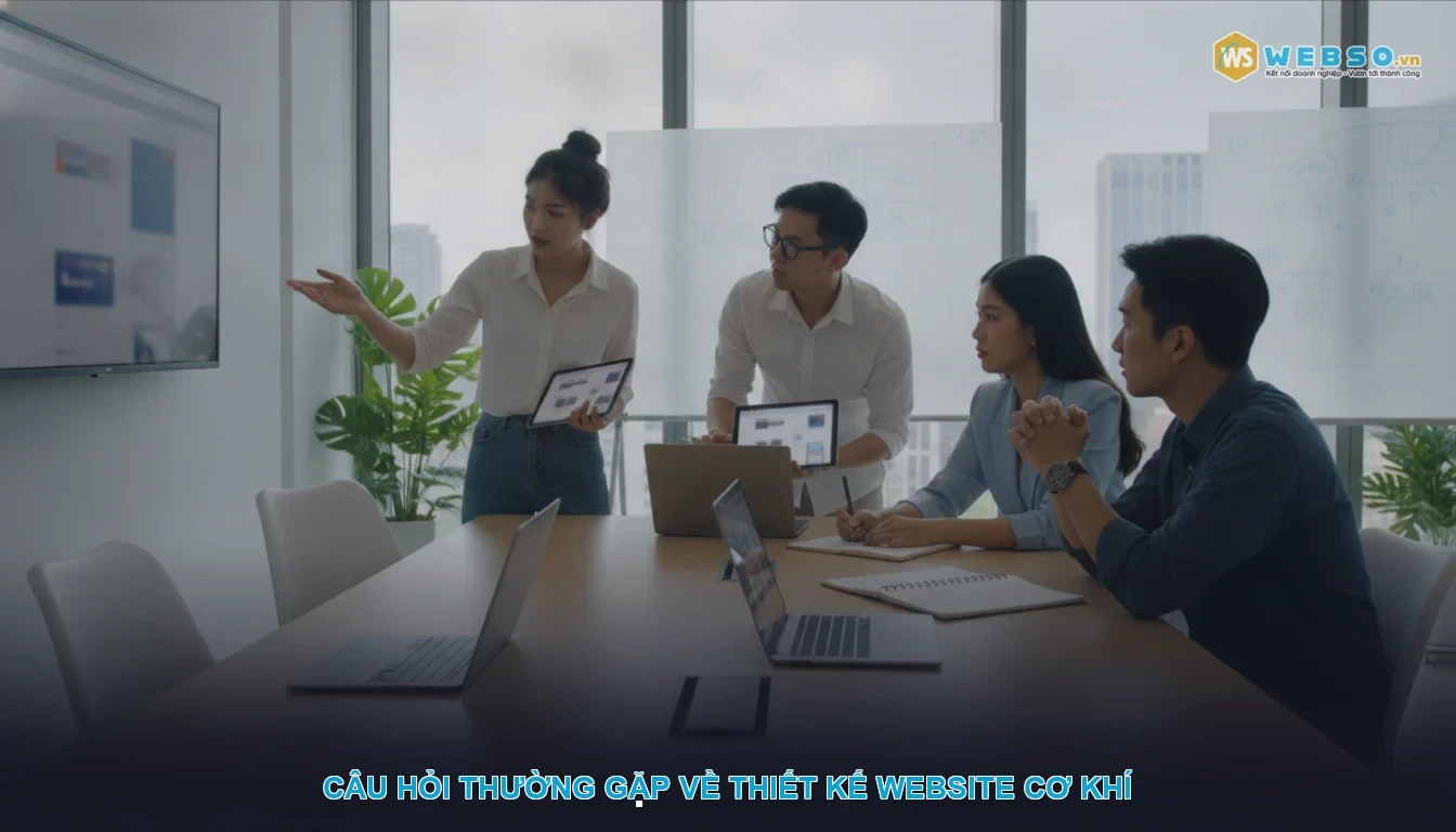 Thiết kế website cơ khí - Câu hỏi thường gặp về thiết kế website cơ khí