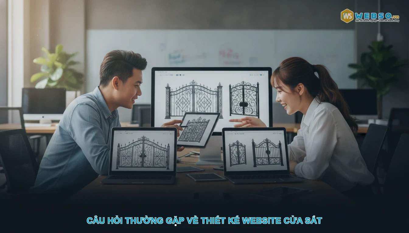 Thiết kế website cửa sắt - Câu hỏi thường gặp về thiết kế website cửa sắt