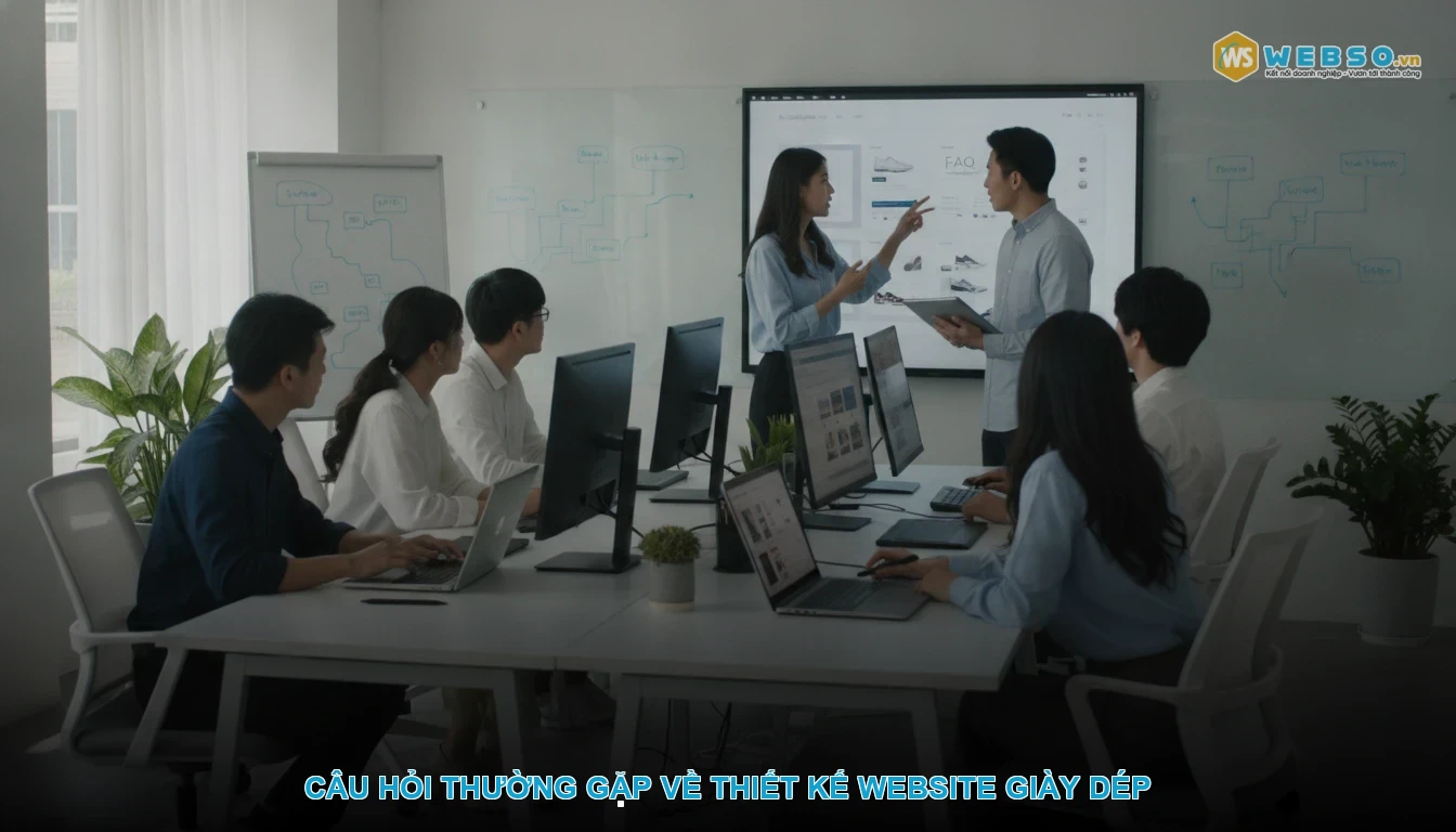 Thiết kế website giày dép - Câu hỏi thường gặp về thiết kế website giày dép