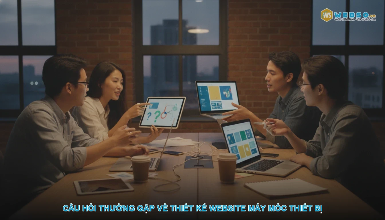 Thiết kế website máy móc thiết bị - Câu hỏi thường gặp về thiết kế website máy móc thiết bị