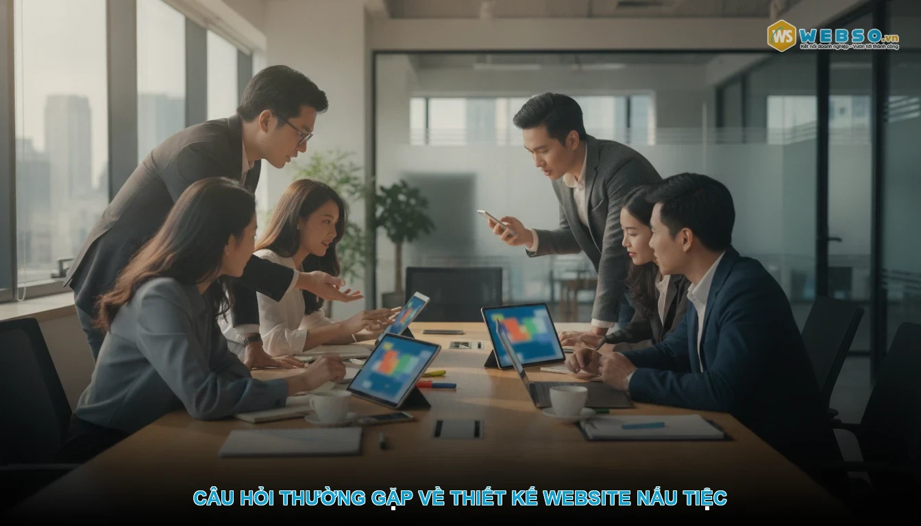 Thiết kế website dịch vụ nấu tiệc - Câu hỏi thường gặp về thiết kế website nấu tiệc