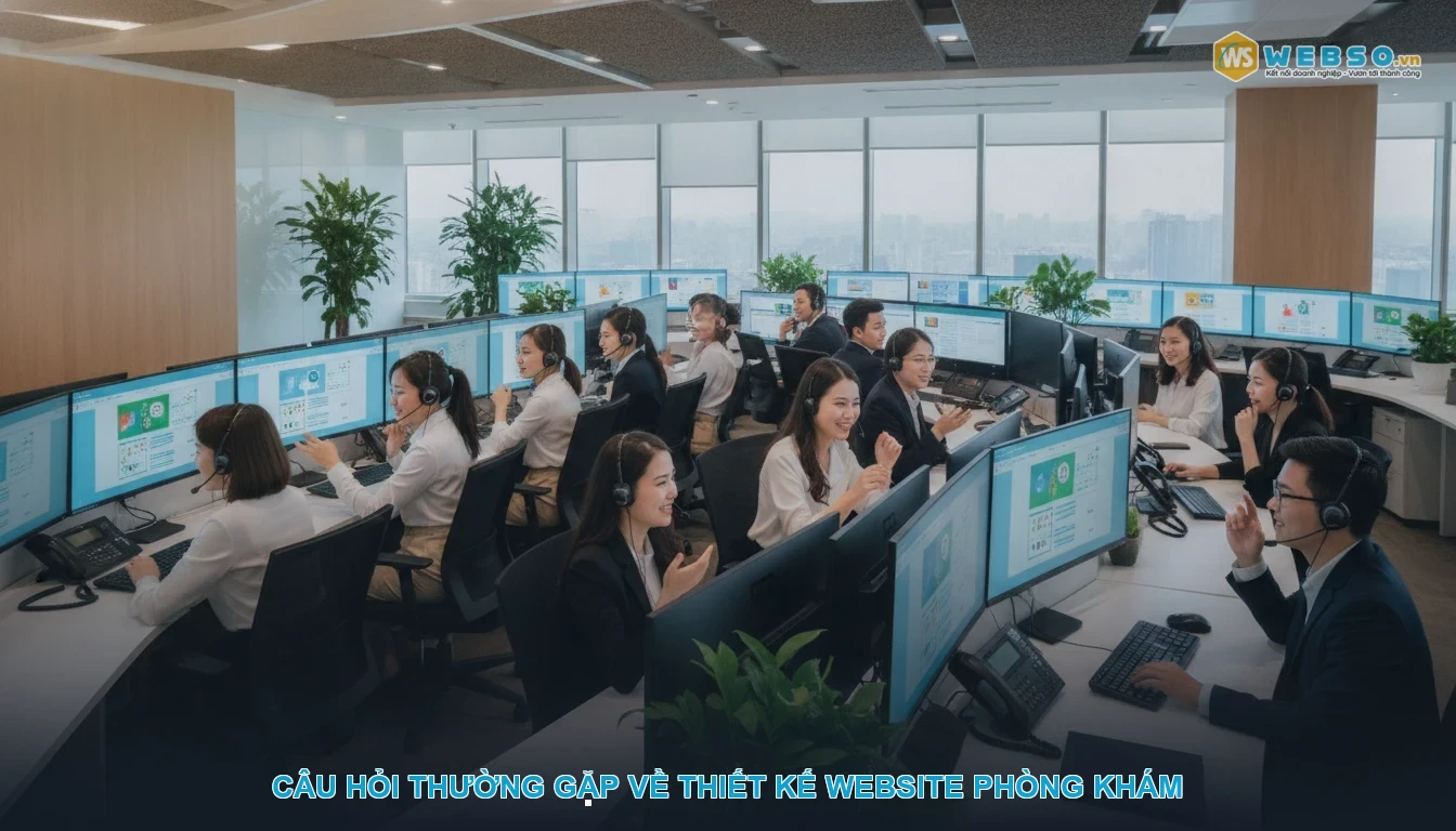 Thiết kế website phòng khám - Câu hỏi thường gặp về thiết kế website phòng khám