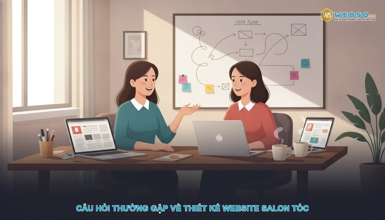Thiết kế website salon tóc - Câu hỏi thường gặp về thiết kế website salon tóc