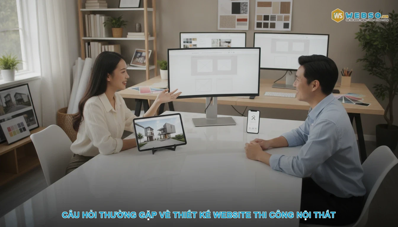Thiết kế website thi công nội thất - Câu hỏi thường gặp về thiết kế website thi công nội thất