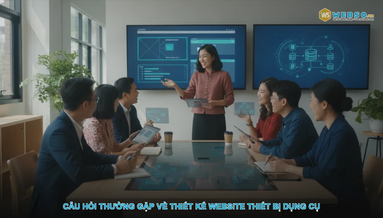 Thiết kế website thiết bị dụng cụ - Câu hỏi thường gặp về thiết kế website thiết bị dụng cụ