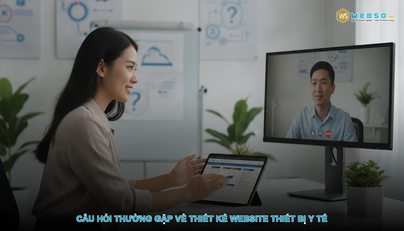 Thiết kế website thiết bị y tế - Câu hỏi thường gặp về thiết kế website thiết bị y tế