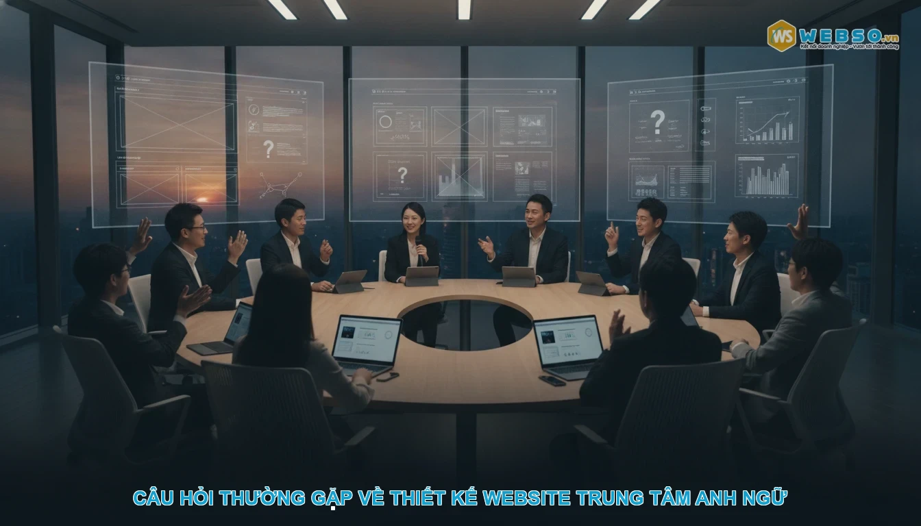 Thiết kế website trung tâm anh ngữ - Câu hỏi thường gặp về thiết kế website trung tâm anh ngữ
