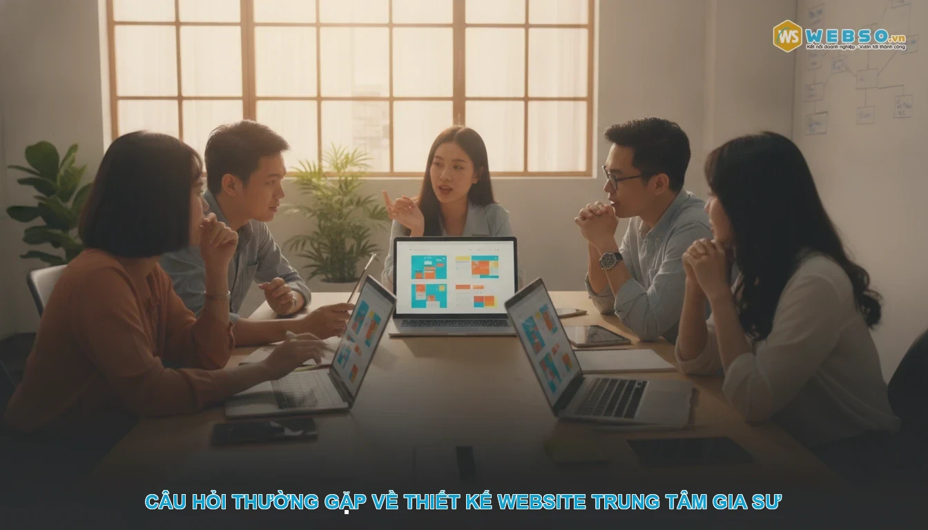 Thiết kế website trung tâm gia sư - Câu hỏi thường gặp về thiết kế website trung tâm gia sư