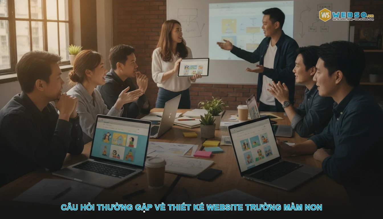 Thiết kế website trường mầm non - Câu hỏi thường gặp về thiết kế website trường mầm non