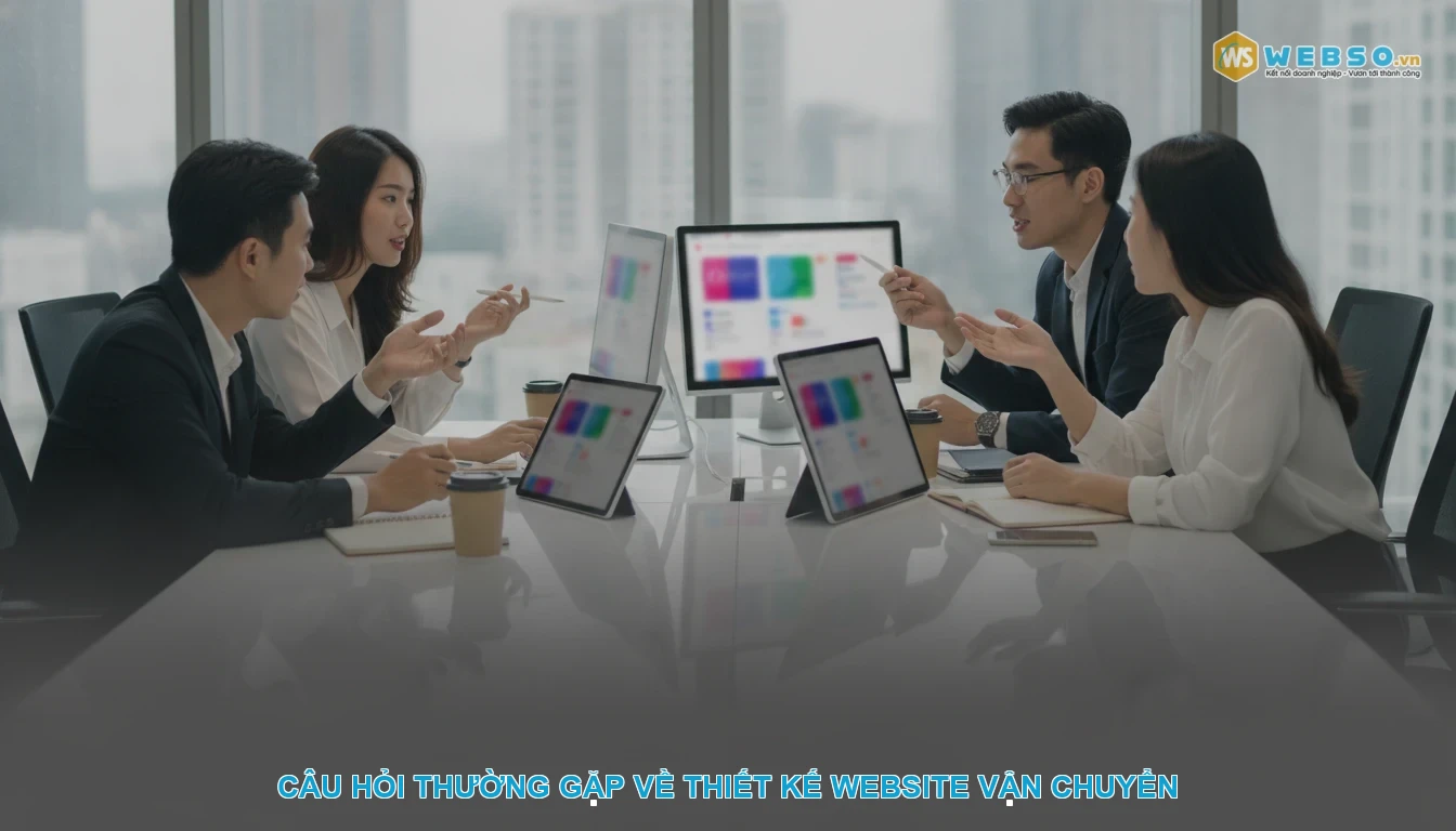 Thiết kế website vận chuyển - Câu hỏi thường gặp về thiết kế website vận chuyển