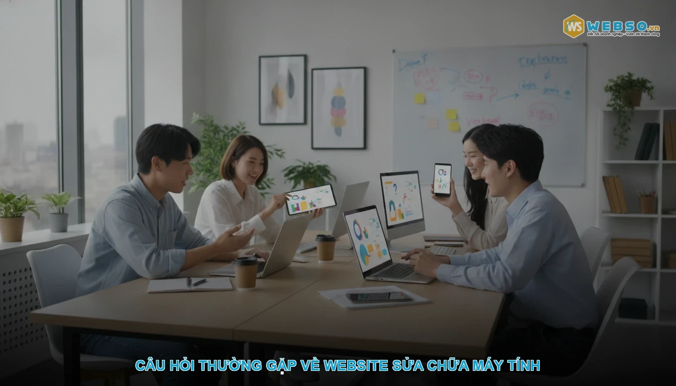 Thiết kế website sửa chữa bảo trì máy tính - Câu hỏi thường gặp về website sửa chữa máy tính