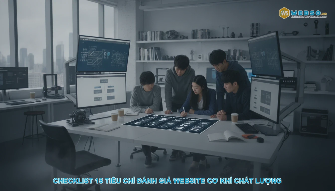 Thiết kế website cơ khí - Checklist 15 tiêu chí đánh giá website cơ khí chất lượng
