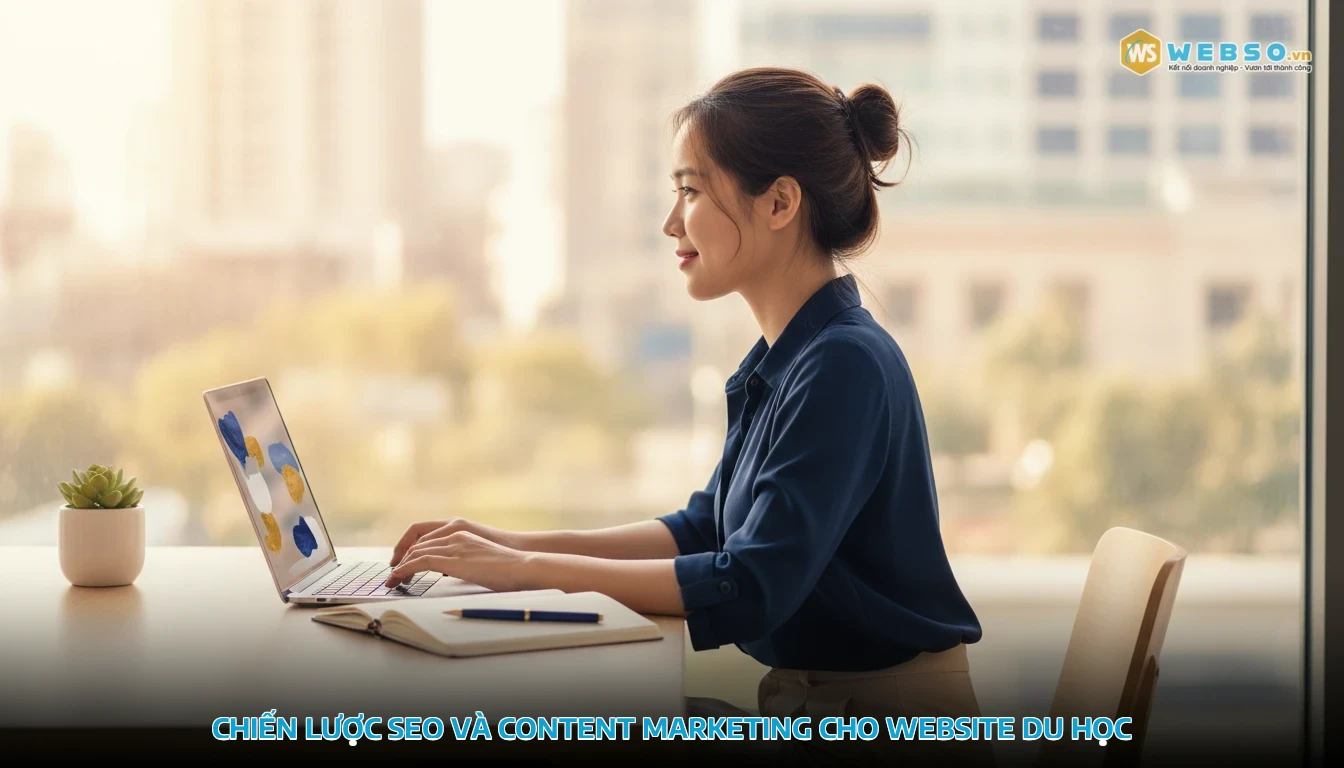mẫu website du học - Chiến lược SEO và Content Marketing cho website du học