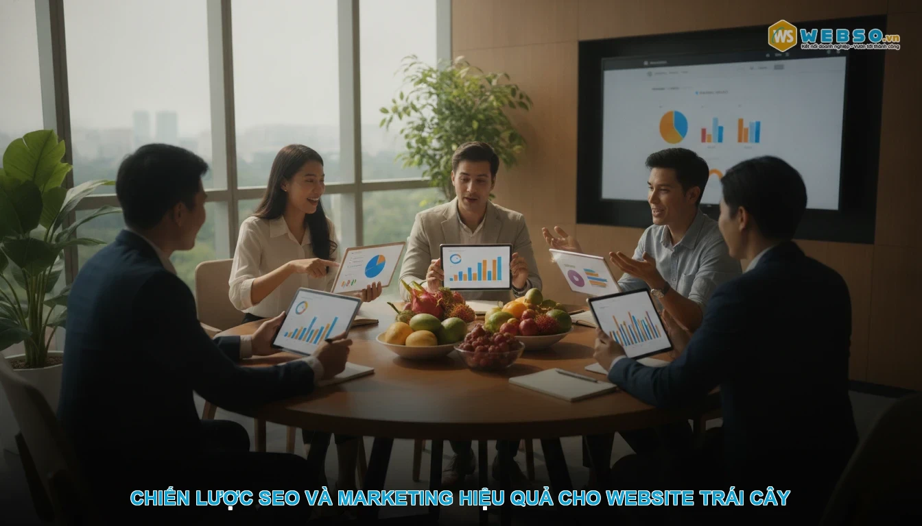 Thiết kế website bán hoa quả, trái cây - Chiến lược SEO và marketing hiệu quả cho website trái cây