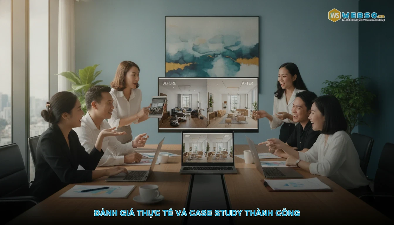 Thiết kế website thi công nội thất - Đánh giá thực tế và case study thành công