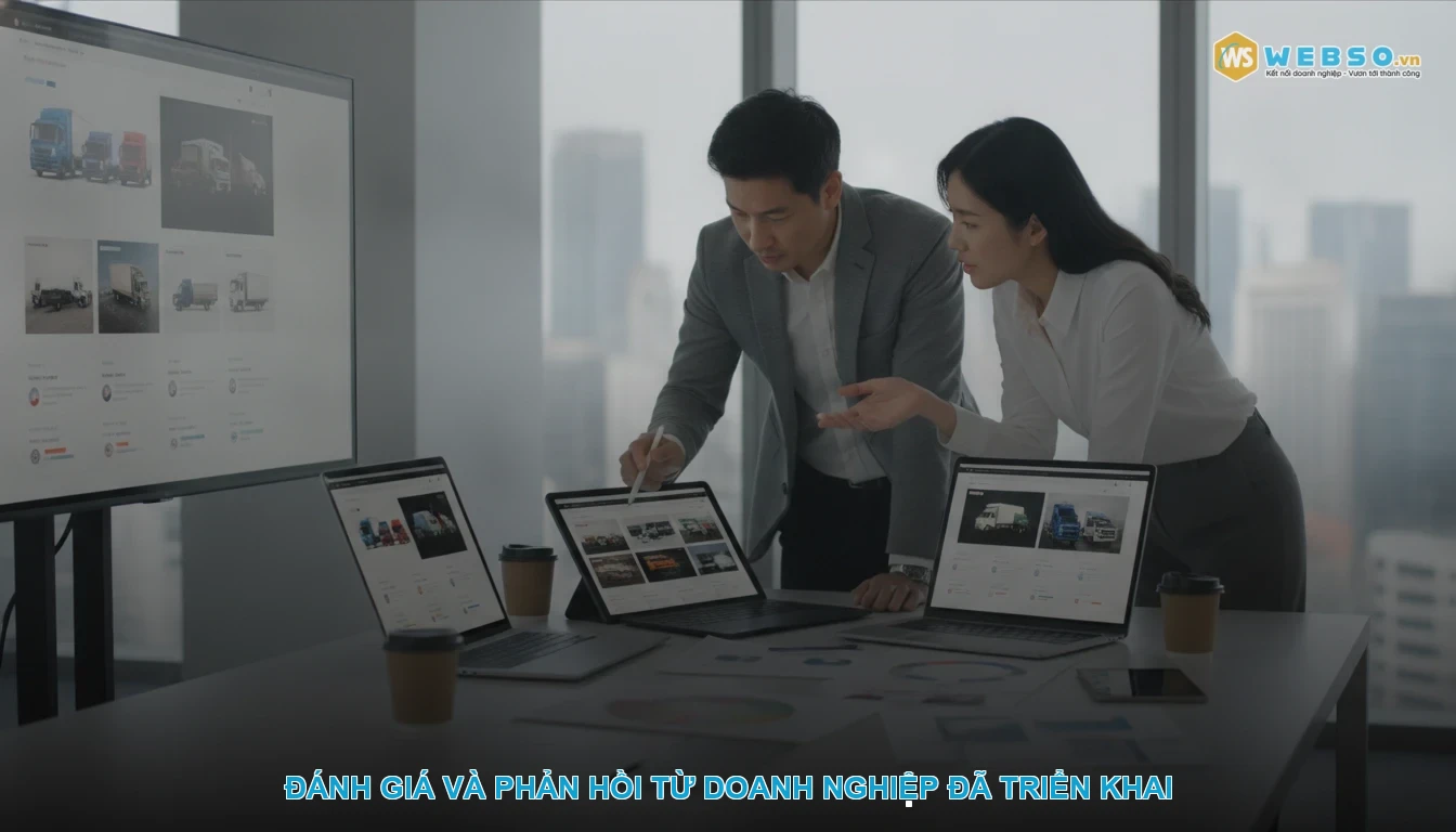 Thiết kế website bán xe tải - Đánh giá và phản hồi từ doanh nghiệp đã triển khai