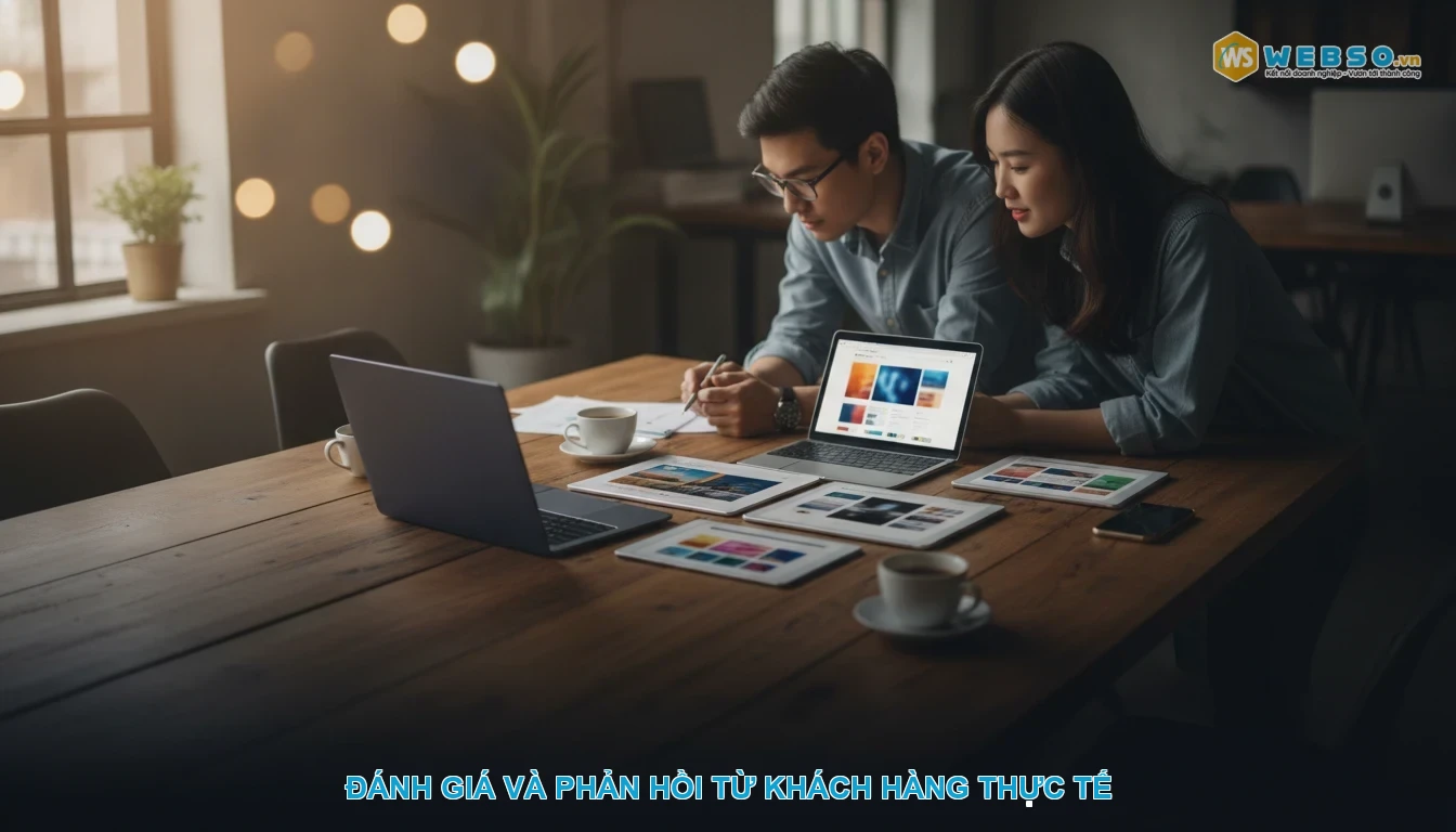 Thiết kế website dịch vụ nấu tiệc - Đánh giá và phản hồi từ khách hàng thực tế